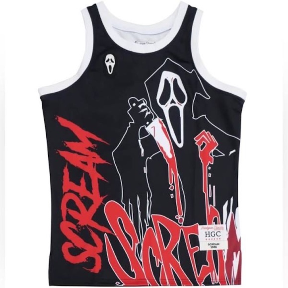 NWT Headgear Classics Nostalgia Co. Scream Black Basketball Jersey - Picture 1 of 9
